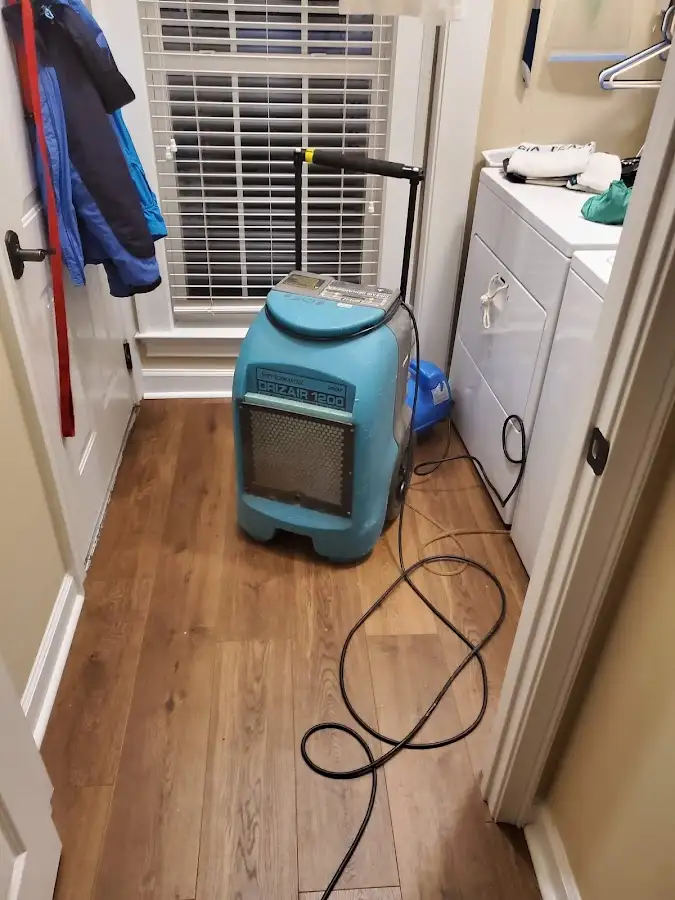 Commercial dehumidifier deployed for Flood Damage Cleanup in Brownsburg